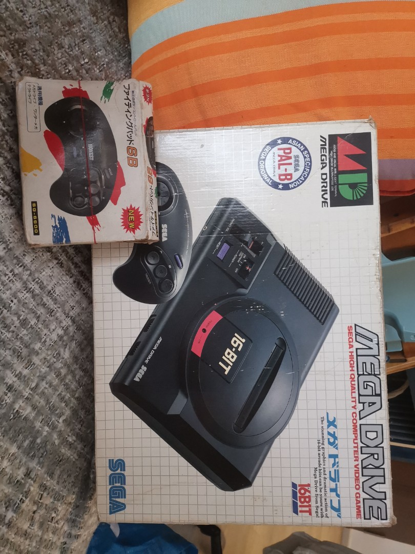 Vintage 16 Bit Sega Mega Drive, Video Gaming, Video Game Consoles ...