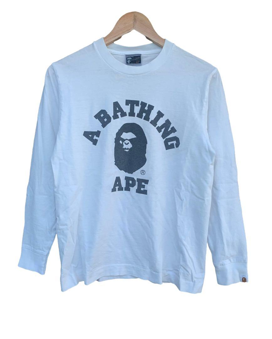 Bathing ape long sleeve shirt top
