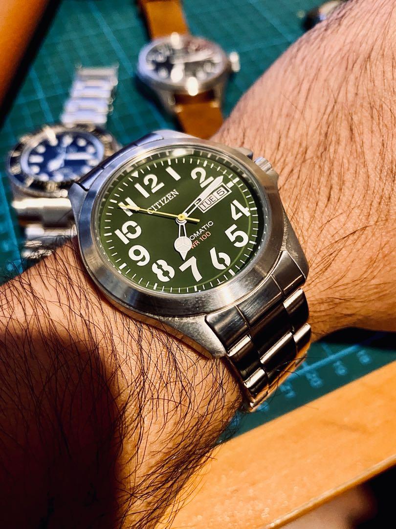 Citizen military online automatic watch