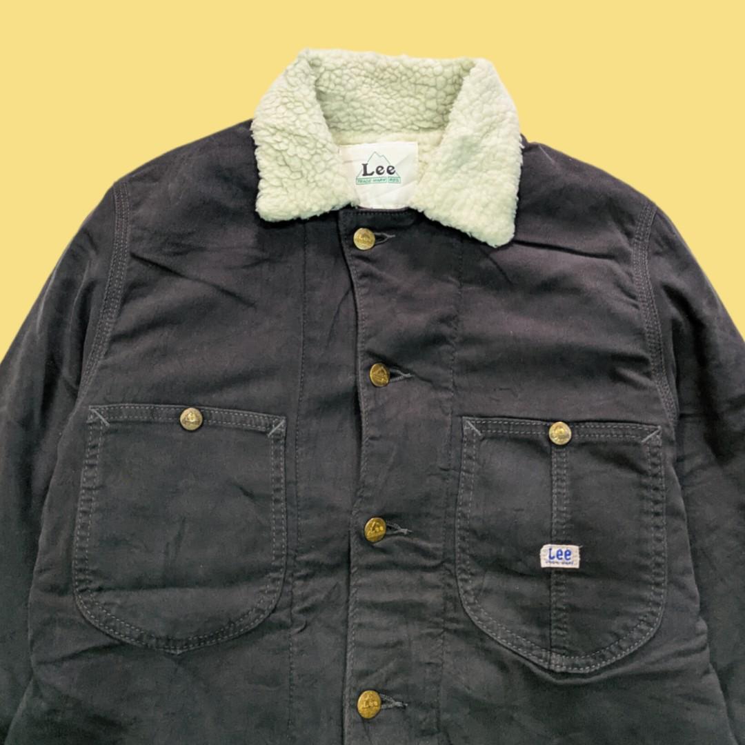 Vintage Lee Chore Jacket, Fesyen Pria 