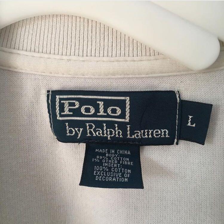 Vintage Polo by Ralph Lauren Big Pony Full Zip White Track ...