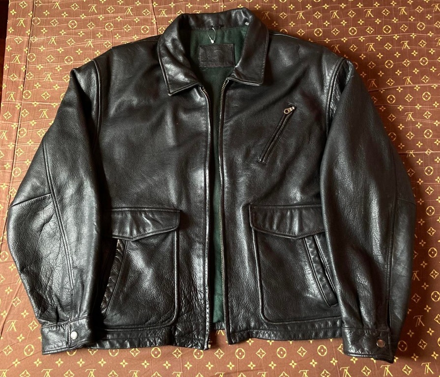 Vintage St. John's Bay Genuine Leather Jacket, Men's Fashion, Coats ...