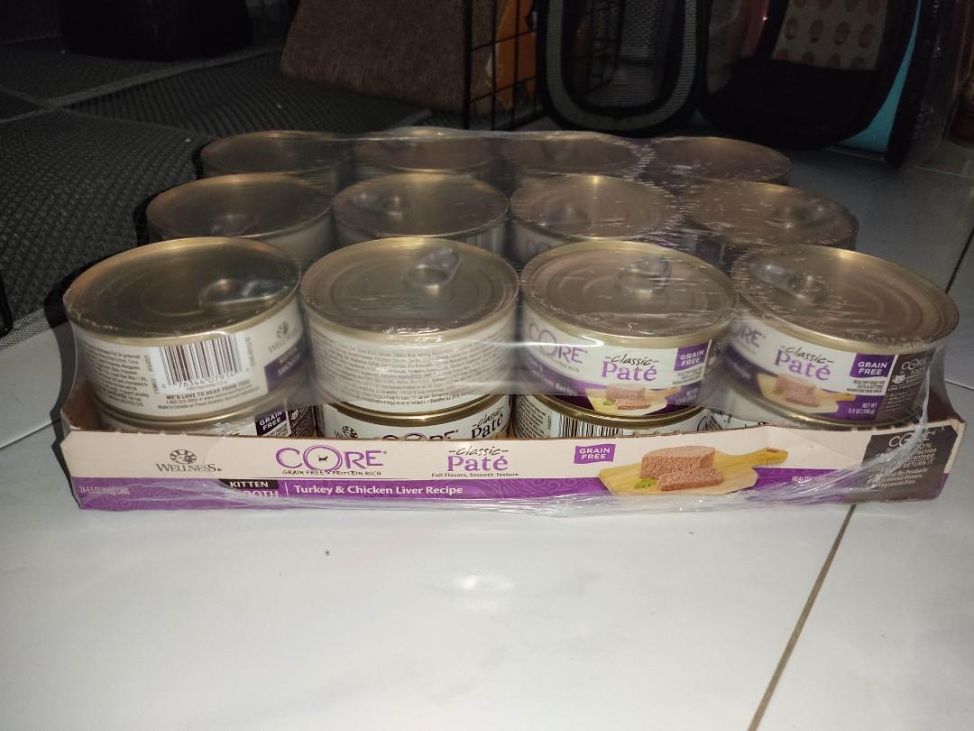 Wellness core kitten turkey & chicken liver recipe 156g expiry May 2024
