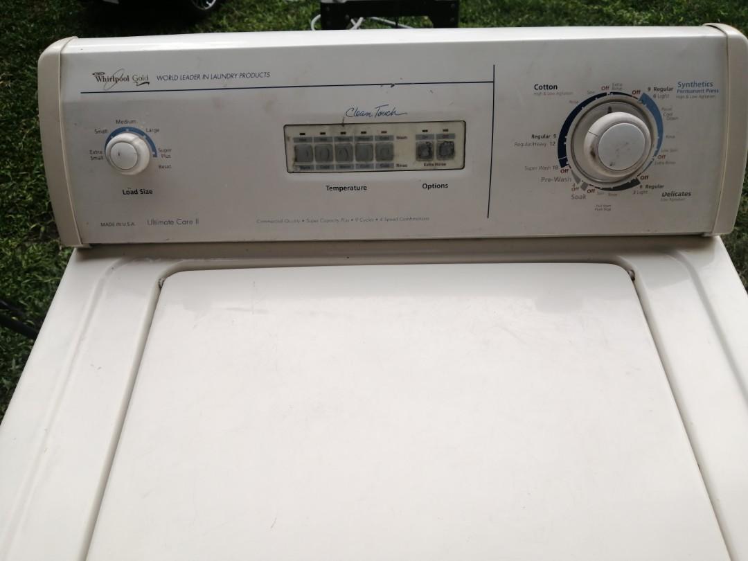 Whirlpool Heavy Duty Washing Machine Gold 10.5 kg 220v, TV & Home
