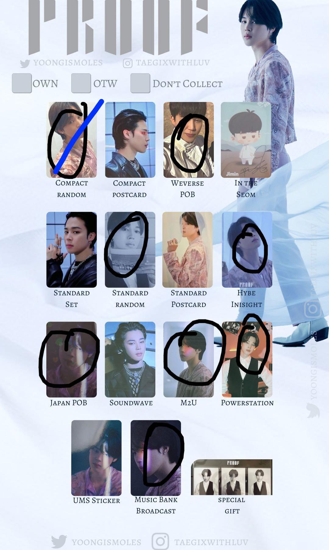 wtb/lf] bts jimin proof pc, Toys & Collectibles, Fan Merchandise