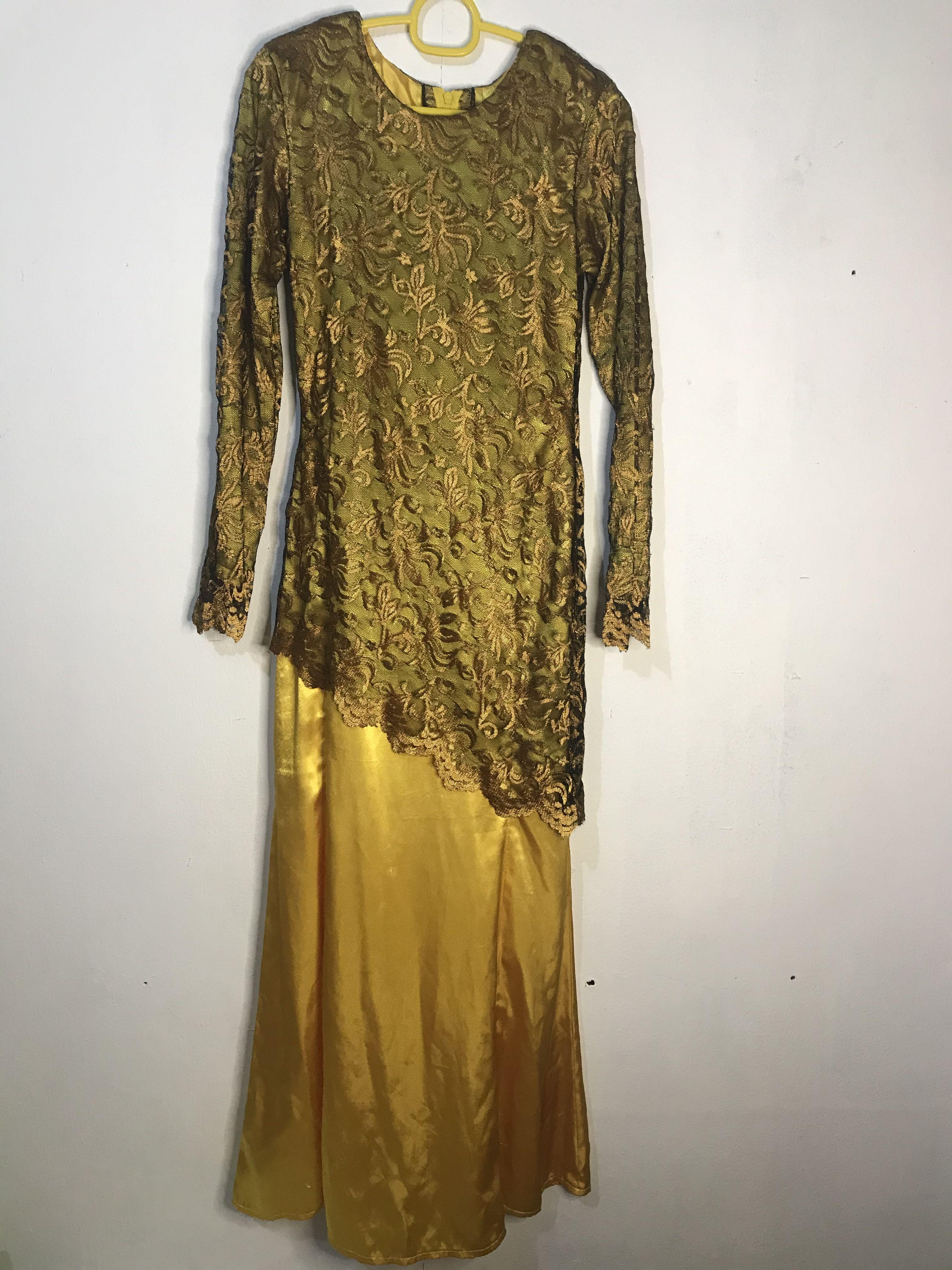 GOLD LACE FULL LINING DRESS HIJABISTA ZALIA LUBNA ZALORA Women s