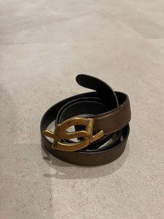 YSL Gold Metallic Belt