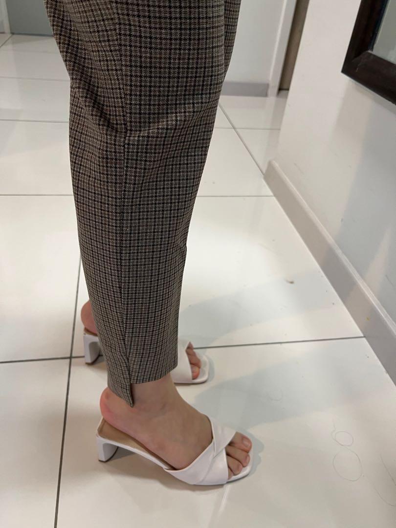 Zara Checkered Work Pants, Women's Fashion, Bottoms, Other Bottoms