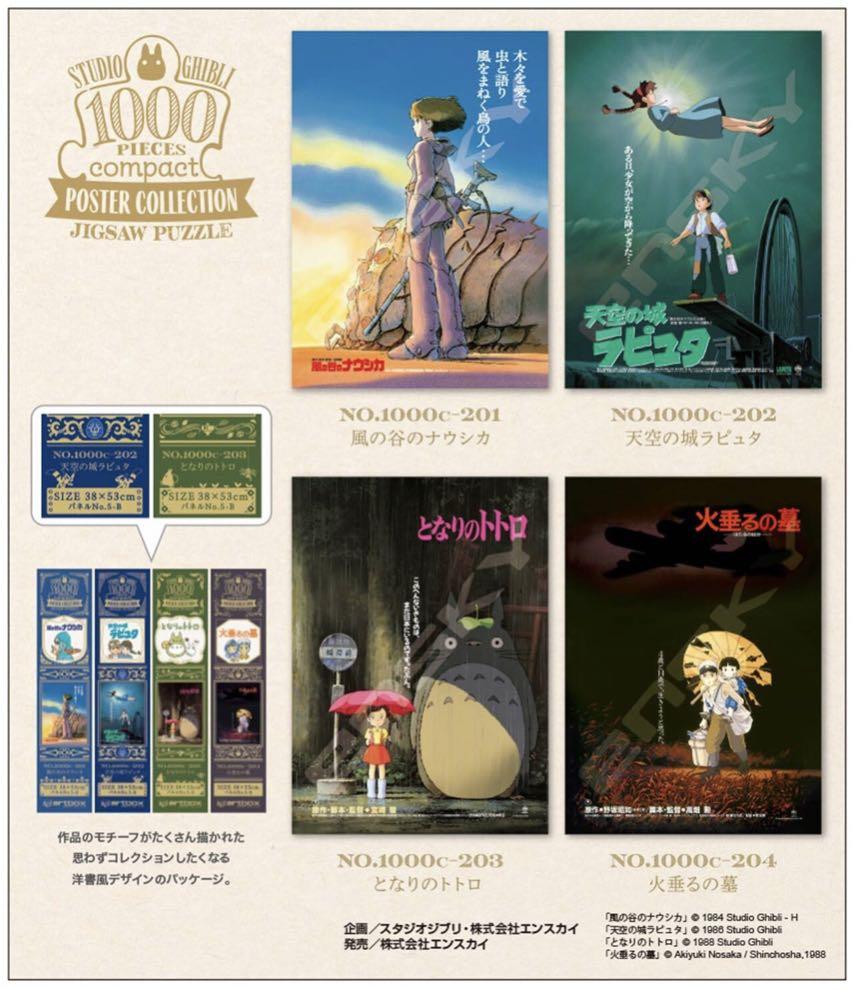 Puzzle Nausicaä - Ghibli Poster Collection - 1000 Pièces - 38x53 Cm - Ensky (Japon) Neuf