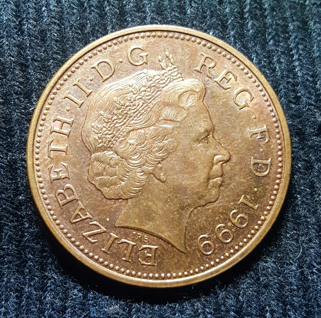 1999 UK 2 Pence coin, Hobbies & Toys, Memorabilia & Collectibles 