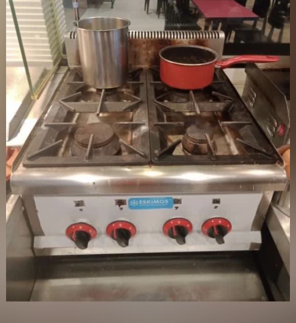 kitchen stove with flat top