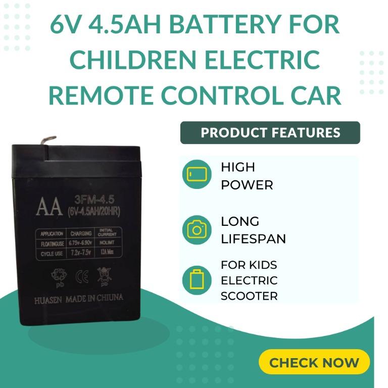 Replacement battery for children's electric sales car