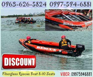 🔥 FOR SALE Fiberglass Rescue Boat 8 to 10 Persons