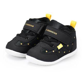 日本 月星Moonstar機能童鞋 輕量2E護踝學步款 黑星星 寶寶學步鞋  寶寶鞋