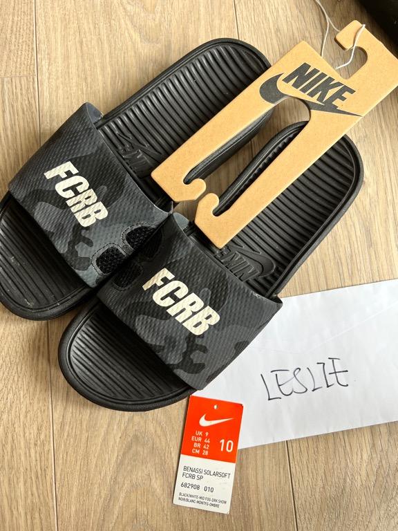 絕版Nike FCRB Benassi Solarsoft 拖鞋Slides Slippers 全新US10, 男裝