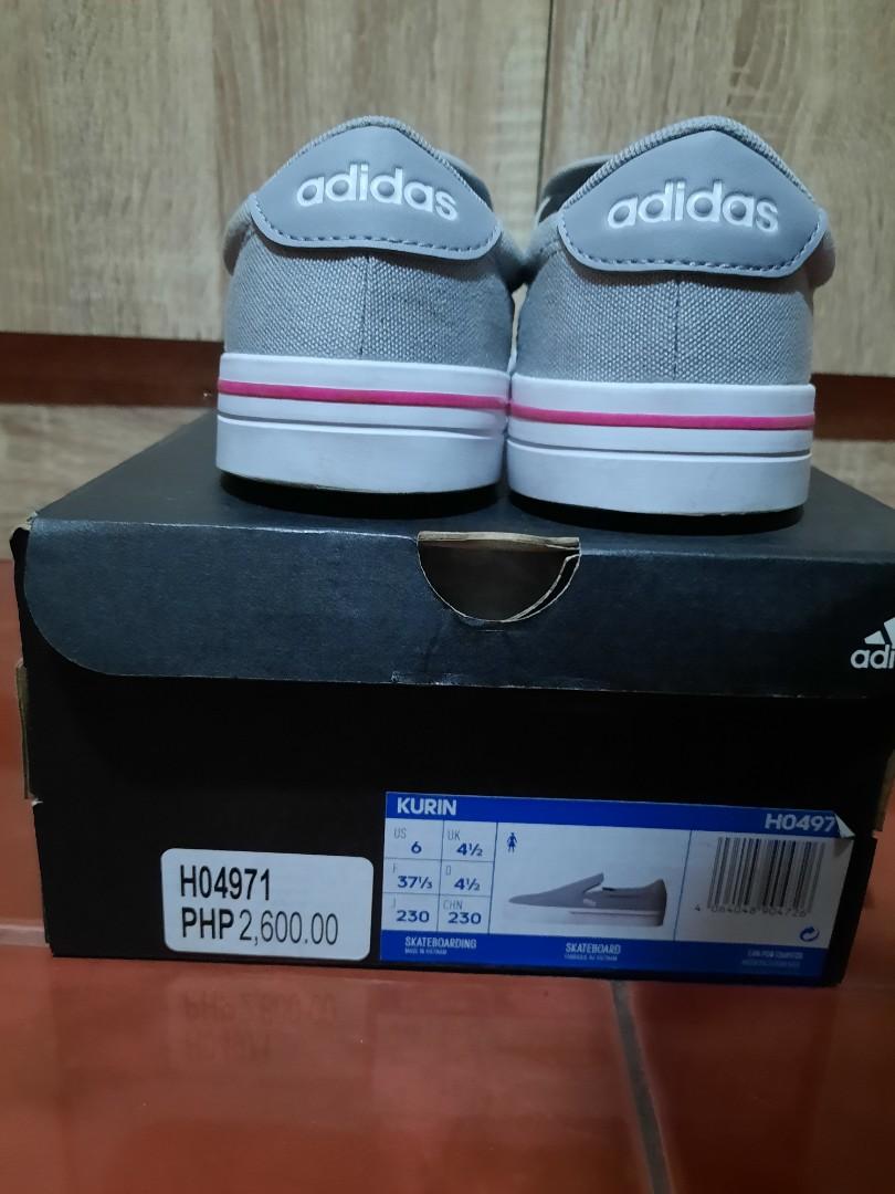 Adidas slip on (Category: Sneakers) located in Manila. Submitted by jbnet (Listing ID 1171158331, Image 3). Description: •Adidas slip on (Women) •Light gray •Size 6 US •Used 3 times only •Bought last Dec 2021 •RFS too many shoes •Last price posted.