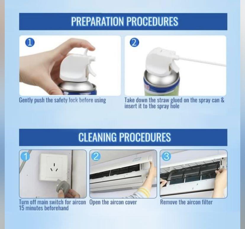 Aircon cleaning kit, Furniture & Home Living, Cleaning & Homecare