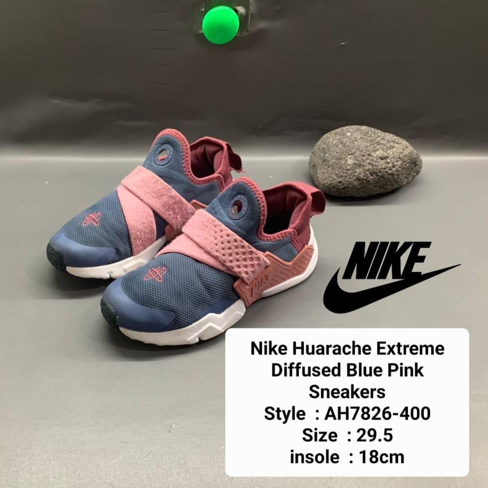 Sepatu Anak Nike Huarache Extreme Diffused Blue Pink Sneakers