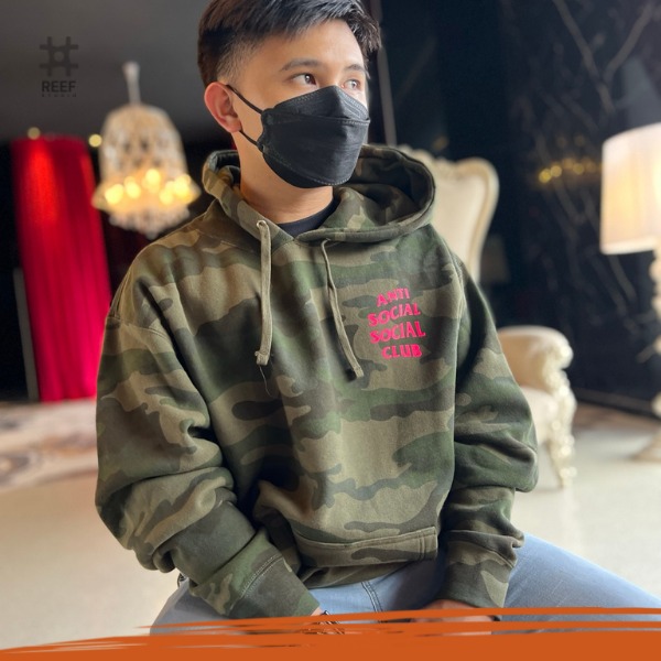 Anti Social Social Club Army Hoodie Men s Fashion Tops Sets