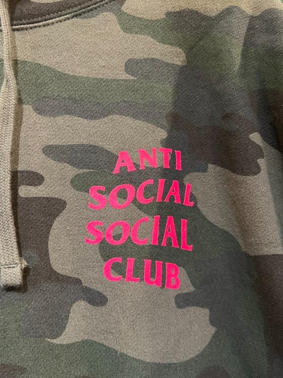 Anti social social club army hoodie best sale