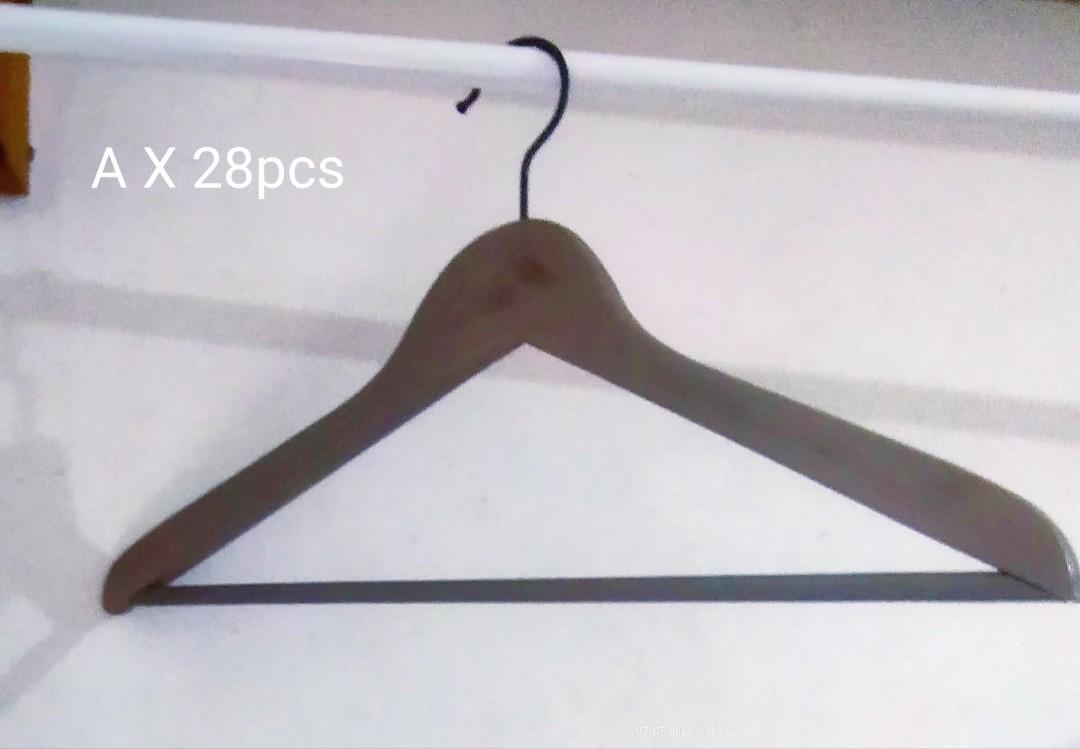 Assorted Wooden Hangers sale, Furniture & Home Living, Home Improvement