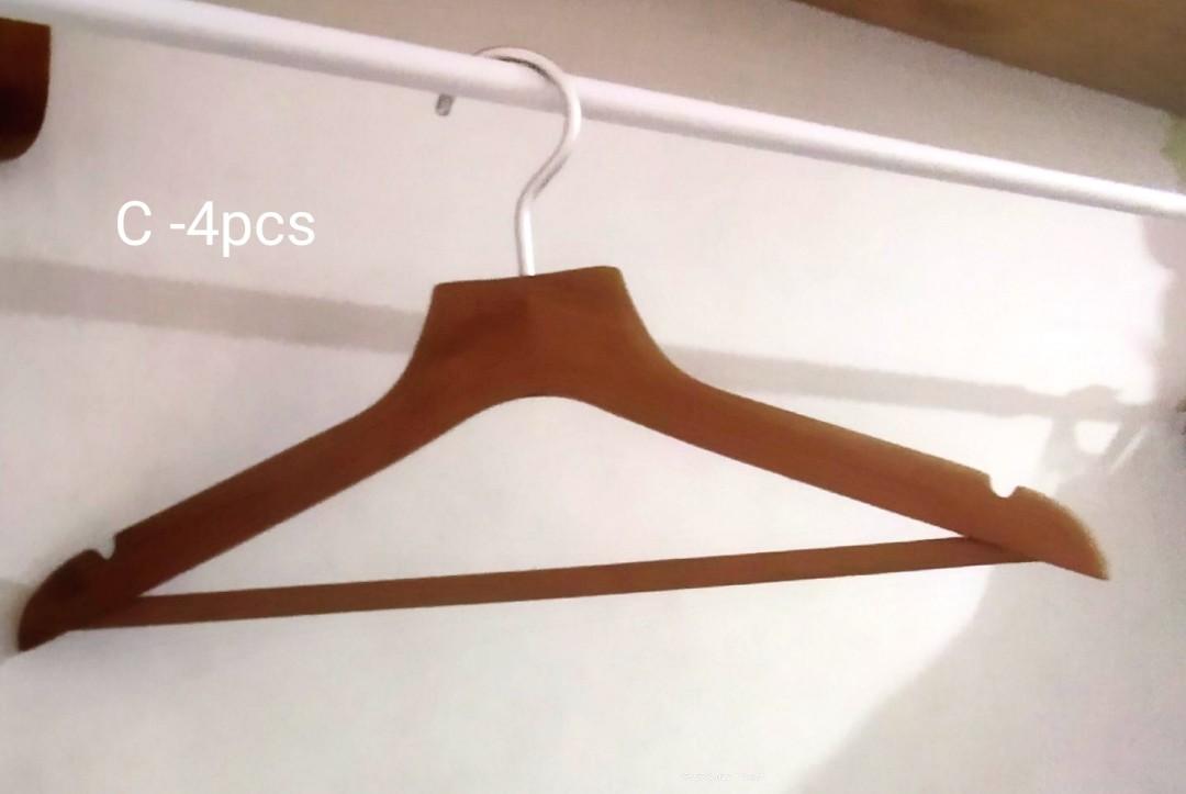 Clearance Assorted Solid Wooden Hangers