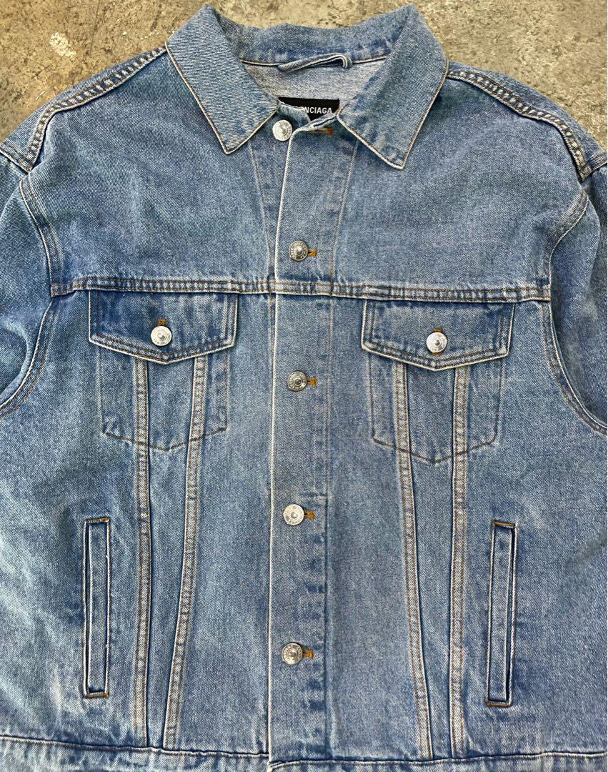 Balenciaga Multi Language Denim Jacket 