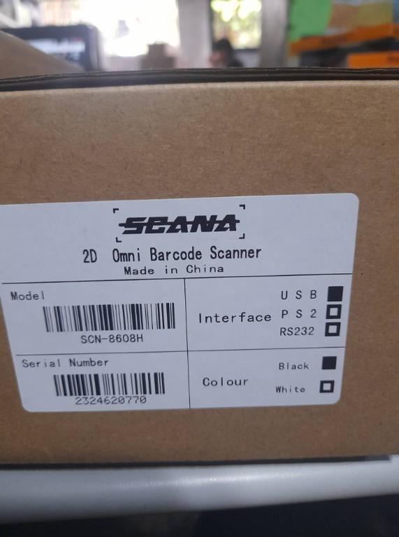 Barcode Scanner (Category: Printers, Scanners & Copiers) located in Caloocan City. Submitted by marklouieoliveros-20532 (Listing ID 1171135283, Image 3). Description: Poseidon 2d Barcode Scanner, Seana 2d Omni barcode scanner, 1d omni laser high speed scanner Port: USB Color: Blacked.