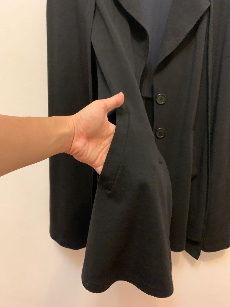 Batwing blazer top
