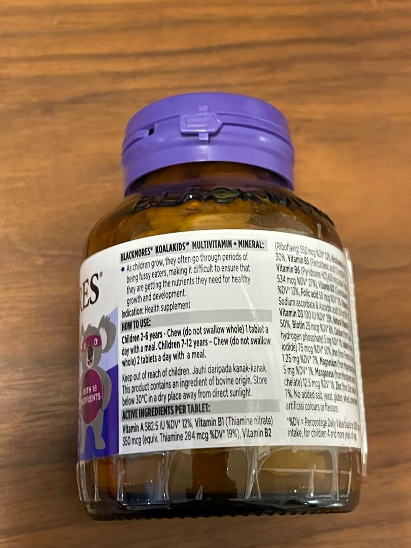 Blackmores Koalakids Multivitamin + Mineral 60s, Health & Nutrition