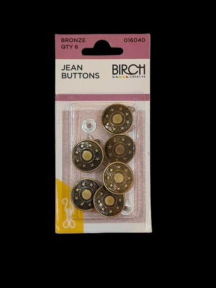 Birch Jean Buttons Bronze