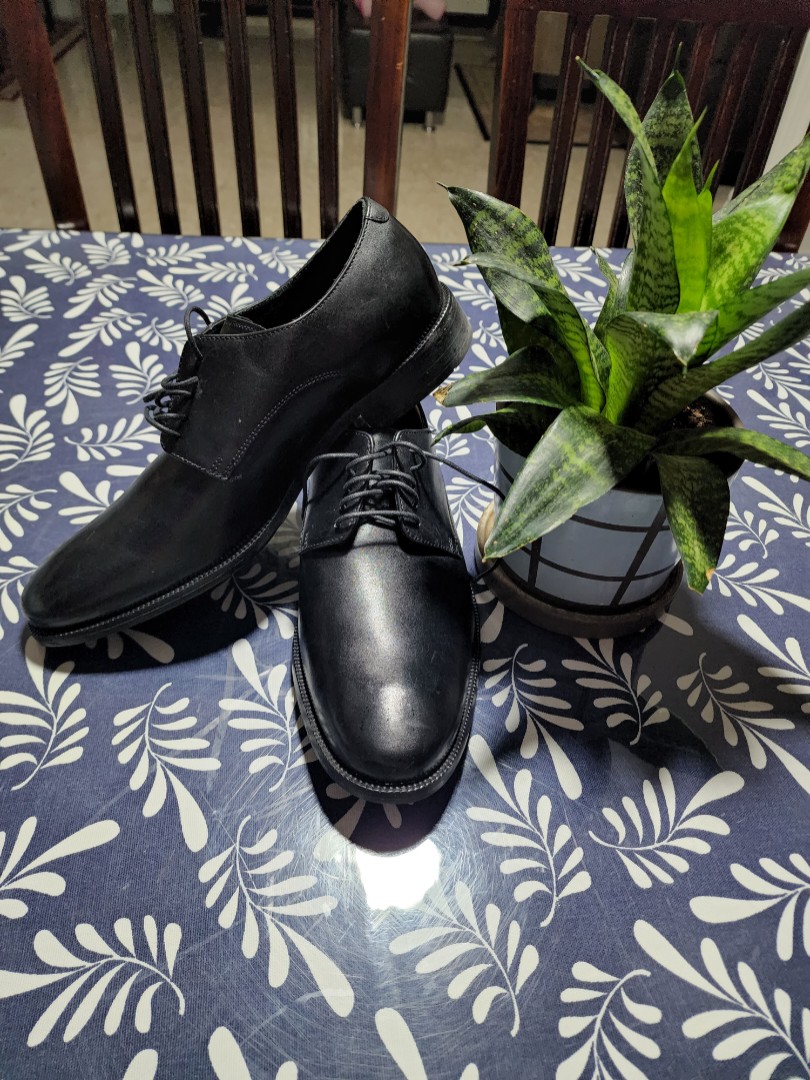 Genuine leather derby shoes discount