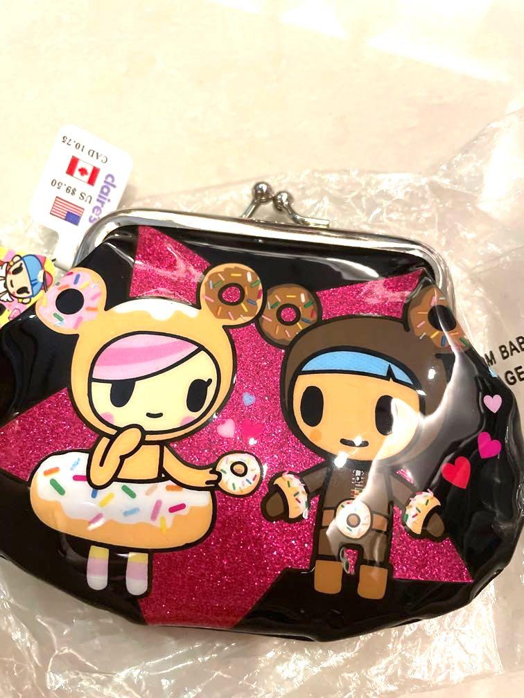 BNWT Tokidoki Donutella Neon Star Coin pouch