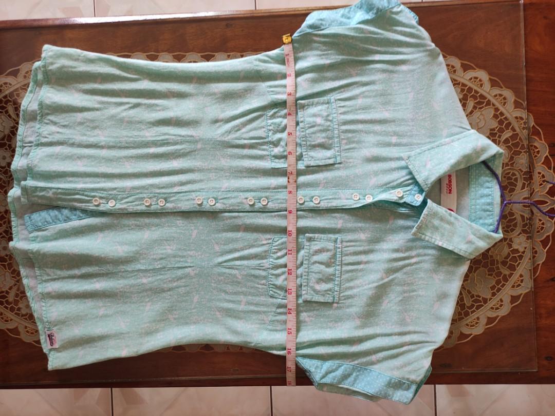Bobson Women's Blouse - Light Green (Category: Blouses) located in San Pedro. Submitted by recitea (Listing ID 1171105401, Image 2). Description: I am selling my pre-loved Bobson casual blouse. Used but not abused. Very light and cool on the skin. Size : Small RFS: Decluttering.