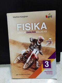 Buku Fisika kelas 3 SMA kurikulum 2013, terbitan Erlangga