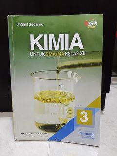 Buku Kimia kelas 3 SMA kurikulum 2013 terbitan Erlangga