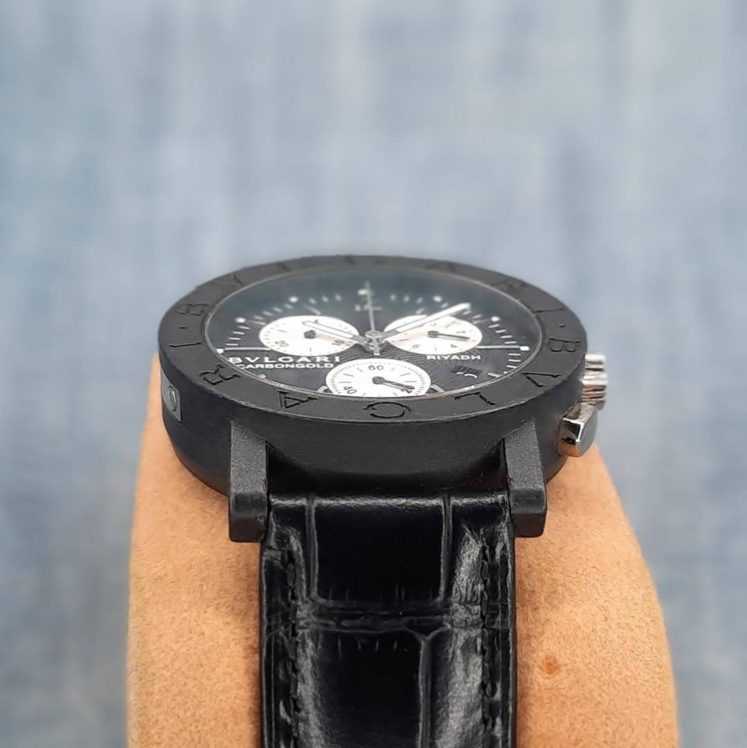 Bvlgari Ref. BB 38 CL CH Riyadh Carbongold Date Swiss Made Wristwatch ...