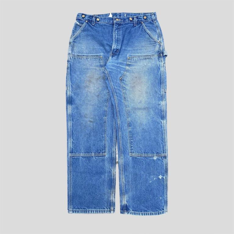Carhartt Double Knee Denim Pants Men s Fashion Bottoms Jeans on