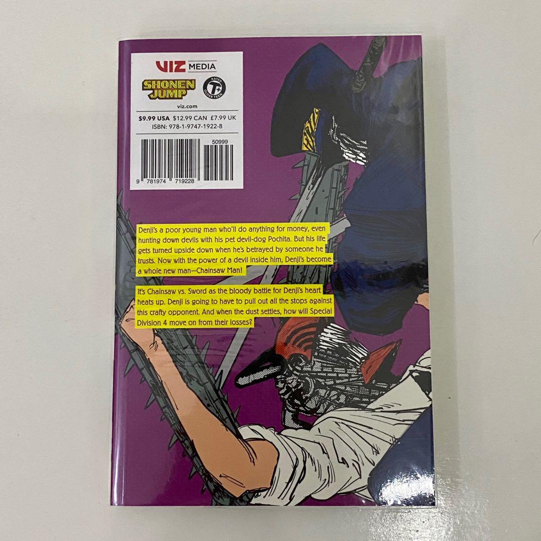 Chainsaw Man Viz Media English Volume 1 3 5 8, Hobbies & Toys, Books