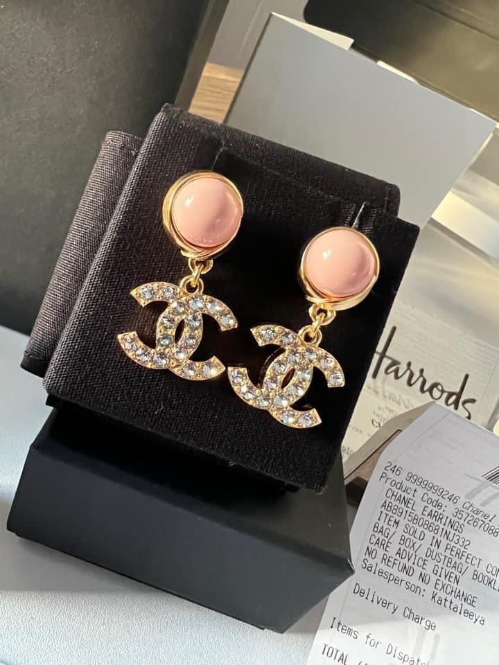 Chanel hanging earrings clearance