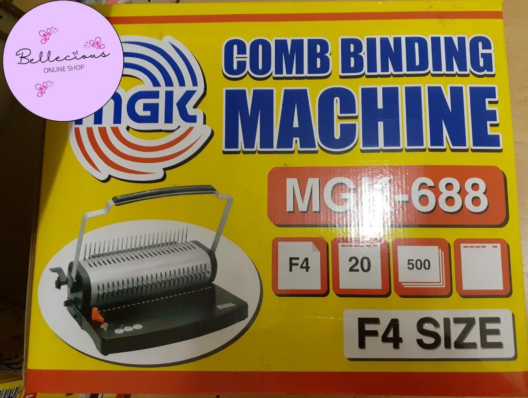 Comb Binding Machine (Category: Office & Business Technology) located in Quezon City. Submitted by bellemarketing (Listing ID 1171089013, Image 2). Description: Comb Binding Machine 21 holes - php 3500 24 holes - php 11000.
