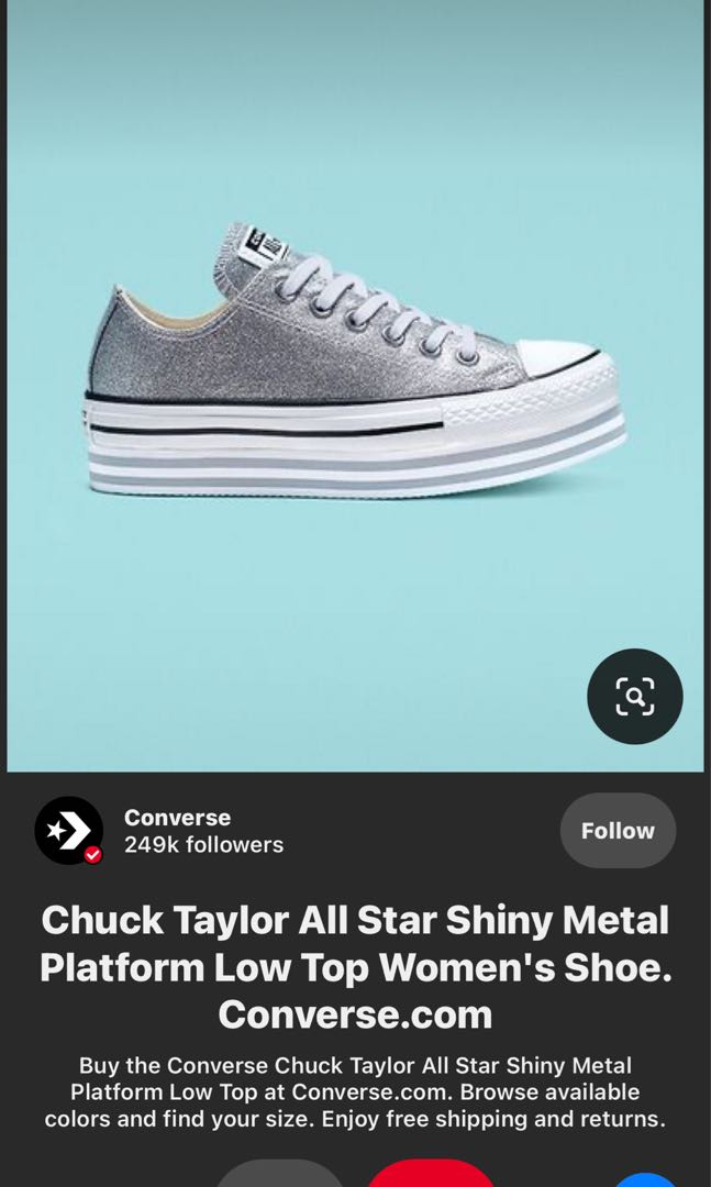 Converse all star shiny metal on sale