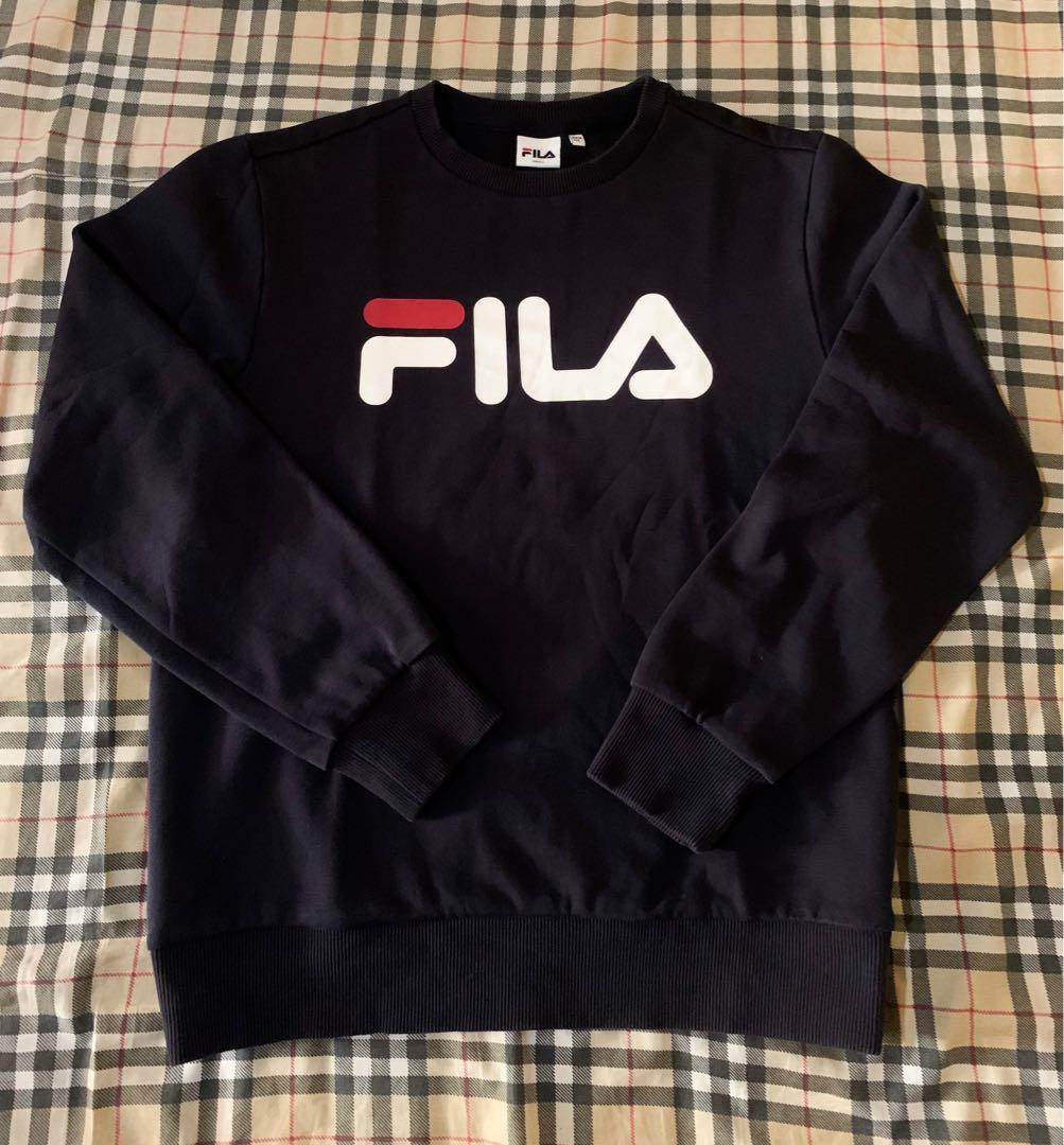 Crewneck Fila Fesyen Wanita Pakaian Wanita Atasan di Carousell