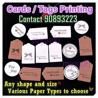 Customize Tags , Cards, Namecard Printing Collection item 2