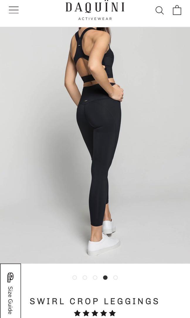 Daquini luxury activewear - black leggings size M, US 6, Women's Fashion,  Activewear on Carousell