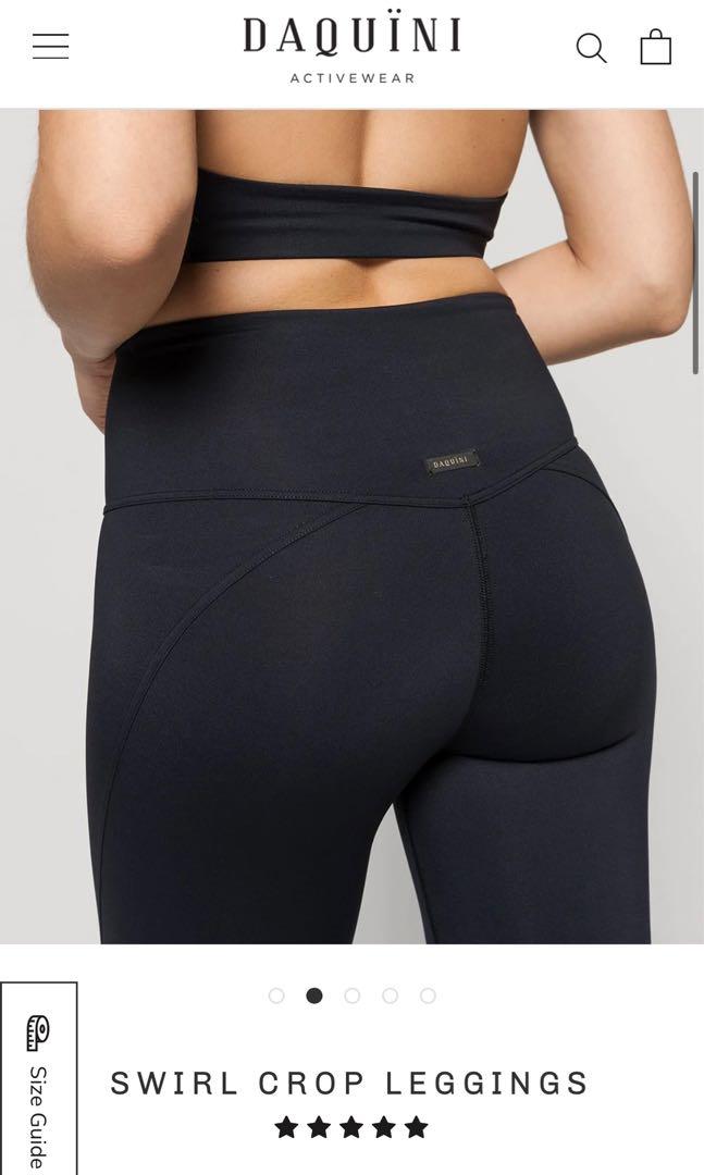 Daquini luxury activewear - black leggings size M, US 6