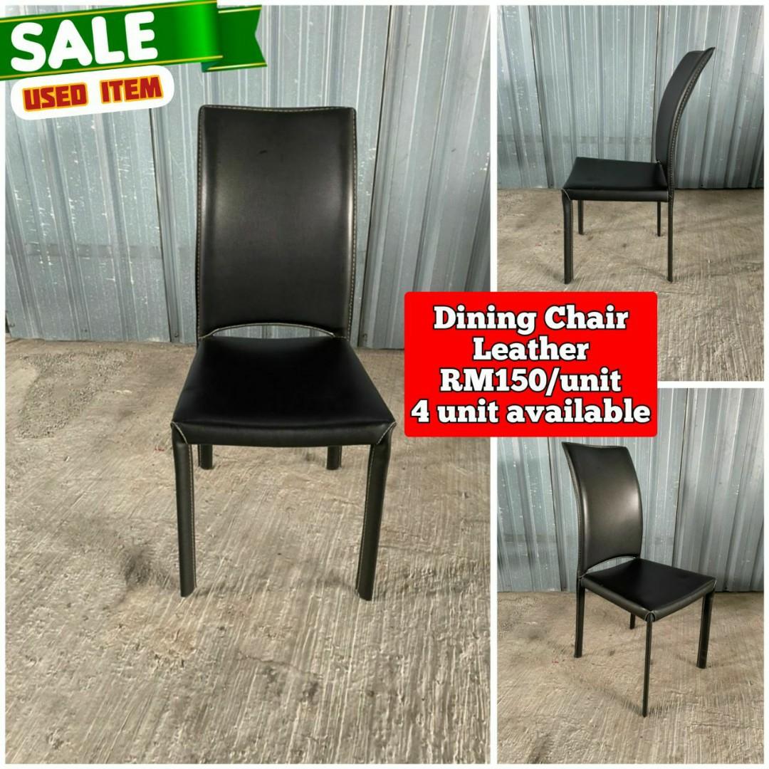 Used leather dining chairs for sale store