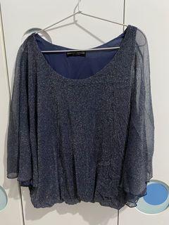 Dorothy Perkins — wing glitter blouse size 14
