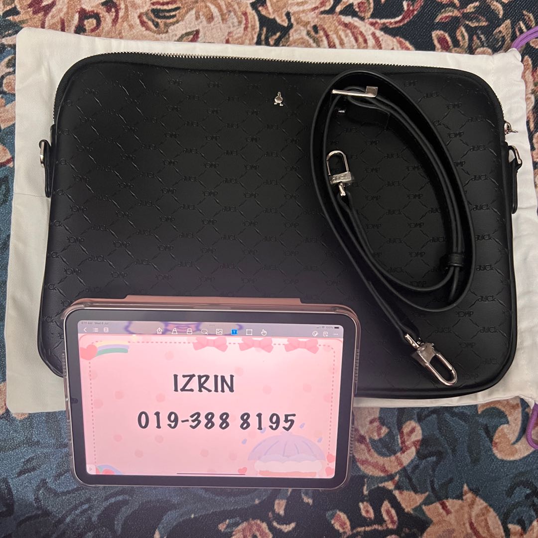 Duck Monogram Laptop Bag 13”, Computers & Tech, Parts & Accessories