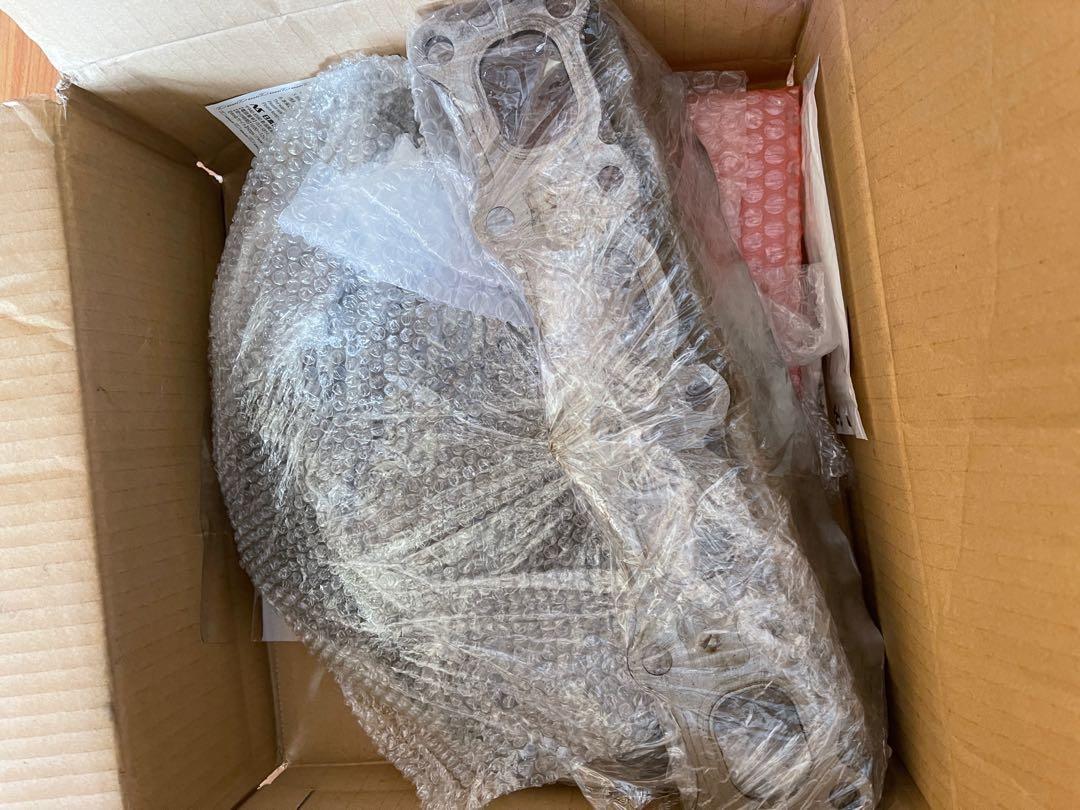 Evo X stock starter motor, SAYC pump, stock exhaust manifold, stock